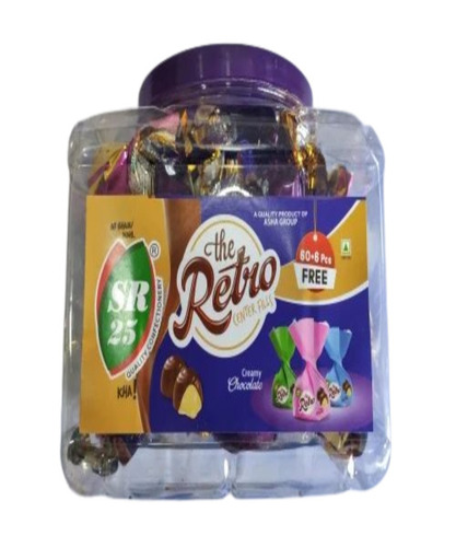Chocolate Candy - 650 Pcs Solid Eggless Chocolate Sweet Flavor Round Shape 9 Months Shelf Life | Deliciously Tempting Treat