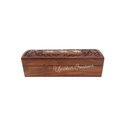 Hinged Wooden Storage Box