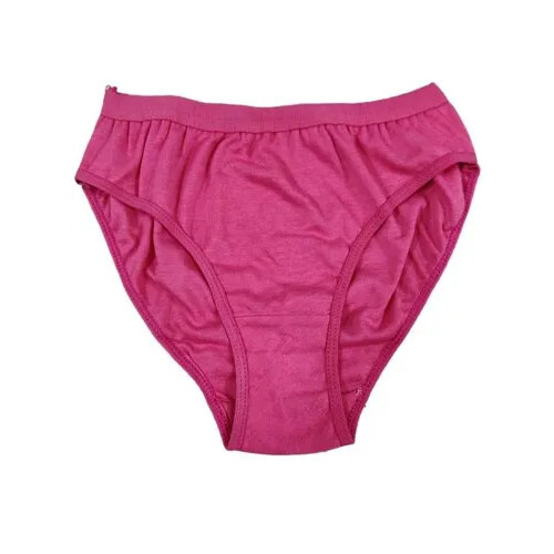 Ladies Cotton Pink Panty - XL Size, Soft and Breathable Fabric for Comfort, Mid-Rise Design with Elastic Waistband for a Flattering Fit