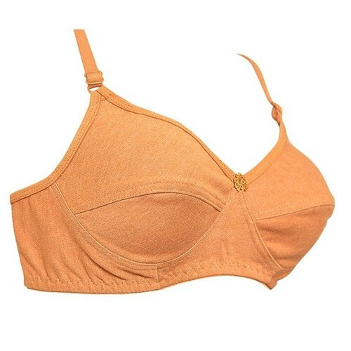 Ladies Hosiery Bra - Non Padded, Regular Straps | Comfortable Daily Wear, Plain Pattern