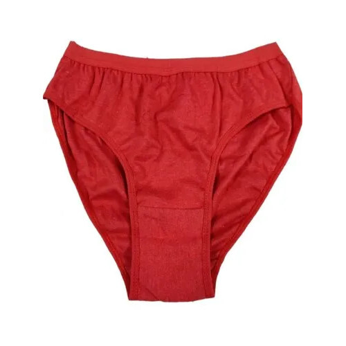 Ladies Cotton Panty - Small Size, Vibrant Red Color | Soft, Breathable Fabric for All-Day Comfort, Secure Elastic Waistband