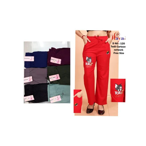 Ladies Sticker Pant - Twill Fabric, Available in Multiple Colors | Soft, Breathable, Stretchable Fit with Durable, Anti-Wrinkle Design