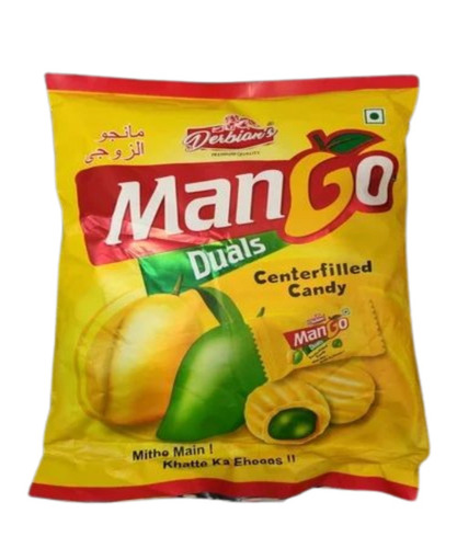 Mango Duals Lollipop - Round Shape, Sweet Flavor, 150 Eggless Solid Candies | 9-Month Shelf Life