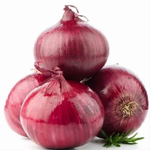 Organic Red Onion - 50 Kg Carton, 146 mg Potassium, 1.1 g Protein, 40 Calories, 0.1 g Total Fat, Chopped Style, Cooked Shape
