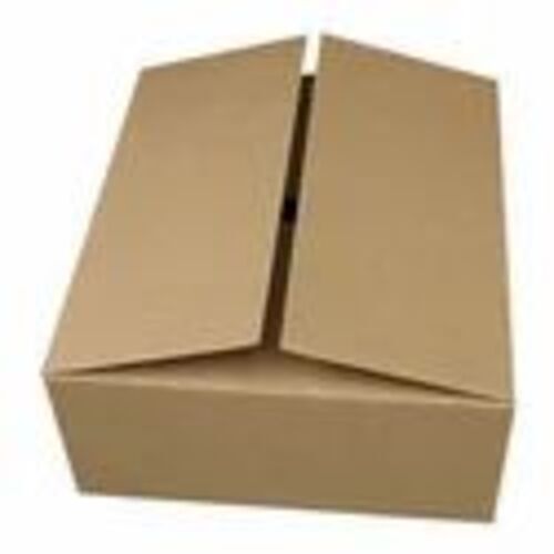 Plain Corrugated Packaging Box - Paper Material, Brown Color | Suitable for Electronics, Food, Gifts, Crafts, and Apparel Packaging