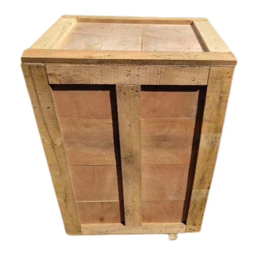 Plywood Wooden Packing Boxes - Hardwood Rectangular Standard Size, Cream Color with Matte Lamination Finish for Electronic Packaging