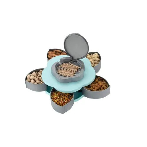 Smart Candy Box Serving Rotating Tray Spice Storage - Plastic 500 Grams Available in Different Colors Ideal for Home Design