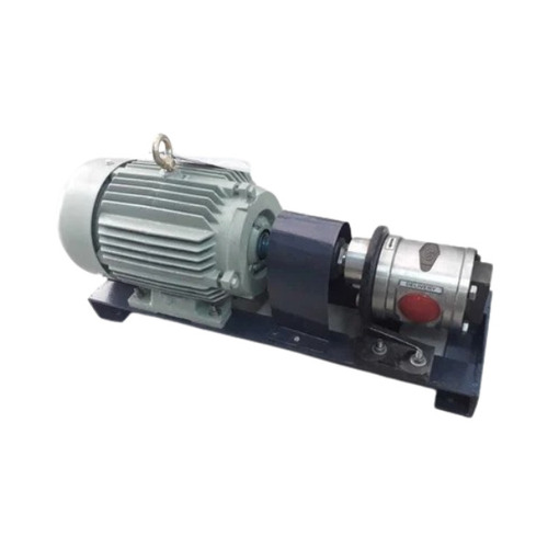 SS Rotary Gear Pumps - 1 HP AC Powered Motor 20 LPM Max Flow Rate | High Pressure Stainless Steel Industrial Use Available in White Gray Black