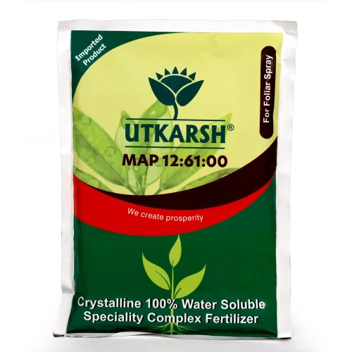 Utkarsh Map(12:61:00) (Mono Ammonium Phosphate) (Nh4)h2po4 100% Water Soluble Fertilizer