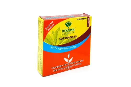 Utkarsh Sop - Potassium Sulphate (K2so4) 17.5% Water Soluble Fertilizer | Agriculture Grade, Organic, Powdered Form