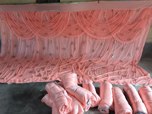 Wedding Curtain Tent - Color: Pink