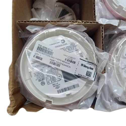 Photoelectric Optical Smoke Detector - ABS Plastic, Silver Color, - Addressable, LED Alarm Indication, 360-Degree Visual, Suitable for Office and Industry