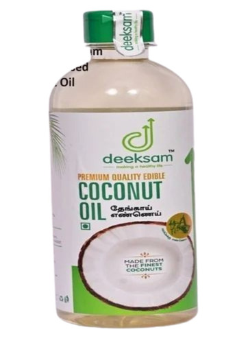 200 Ml Deeksam Wood Pressed Coconut Oil - 100% Pure Organic Coconut Oil, Fresh Packaging in 200ml Bottle | Culinary Use, 12 Months Shelf Life