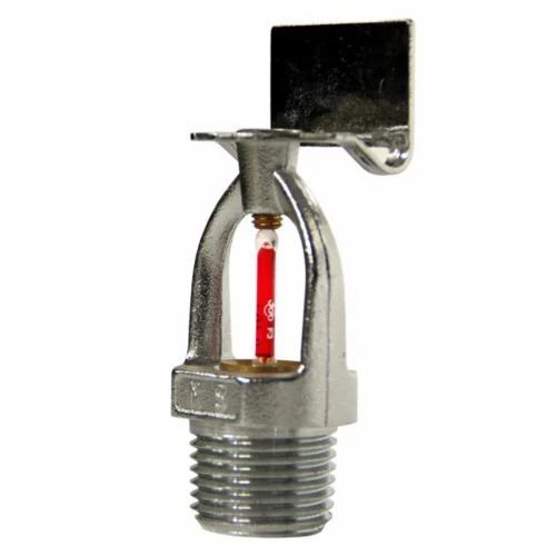 Automatic Sprinklers Side Wall Mounted Type - Brass Material, Standard/Quick Response, K Factor 5.6, Color Options: Orange, Red, Yellow, Green | Ideal for Offices, Industries, Malls, Factories