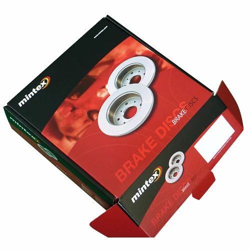 Automobile Parts Packaging Box - Single Wall 3 Ply Virgin Kraft Paper Multi Color Laminated Coating Moisture Proof Rectangular Shape