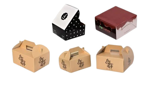 Cake Packaging Box - SBS Paper, Multi Color Design | Printed for Eye-Catching Presentation and Secure Cake Protection