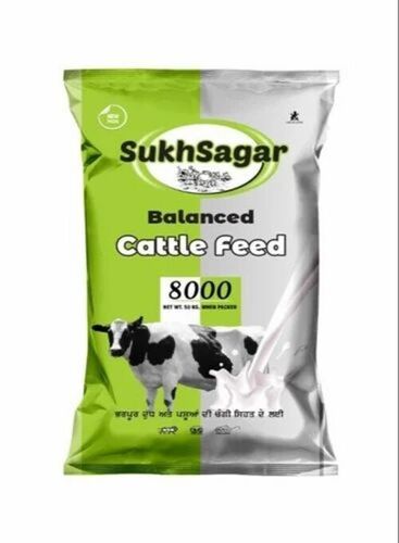 Cattle Feed Supplement - Plastic Printed Pouch, Multicolour Durable Design