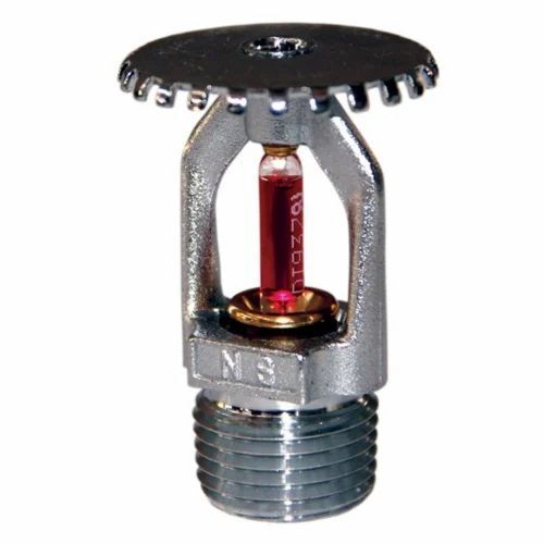Fire Fighting Sprinklers - Brass Upright Style Ceiling Mounted Temperature Rating 79Â°C K Factor 5.6 | Silver Mild Steel for Office Industry Mall Factory