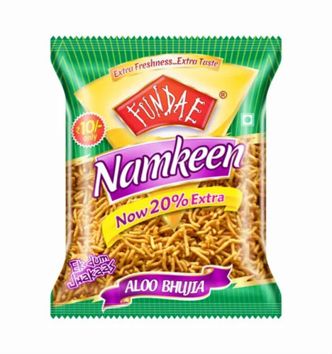 Namkeen Packaging Pouch - Plastic Printed | Versatile Use for Snack Packaging, Durable Material, Ideal for Retail and Bulk Packaging