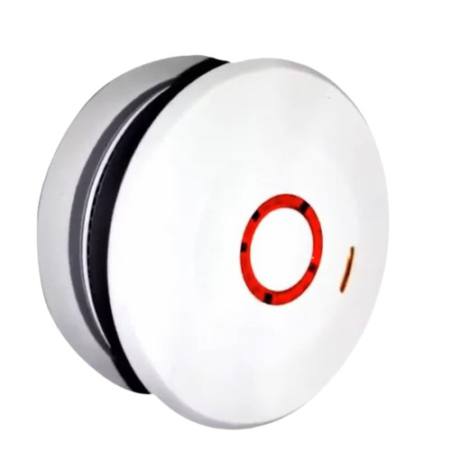 Smart Wireless Smoke Detector - ABS Plastic, White Color | Photoelectric Sensor, 85dB Alarm, Ideal for Office and Industry
