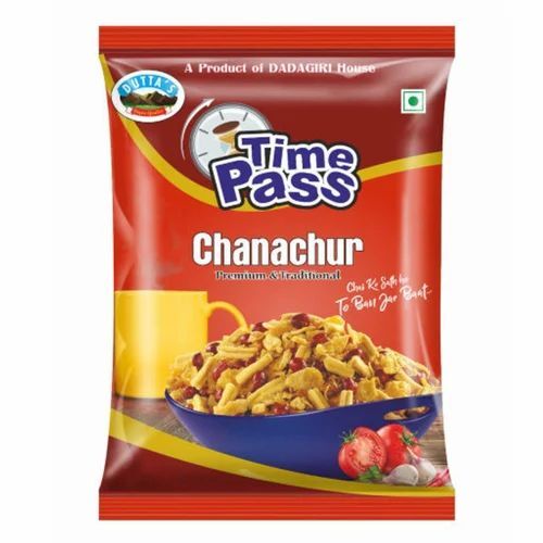 Snack Packaging Pouch - LDPE Material, Multicolour Printed Pillow Pouch | Double Layer Lamination, Heat Sealed Closure, Rotogravure Printing