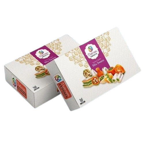 Sweets Packaging Boxes - Paper Material, Multi Color Printed Design | Ideal for Festive Gifting