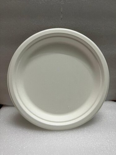 7 Inch Round Bagasse Disposable Plate - Application: Event And Party Supplies