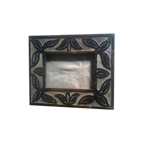 American Wood Antique Picture Frame - Solid Wood, 8x12 Inches, Silver Color | Termite Proof, Wall Mounting, Polished Finish, Rectangular Shape