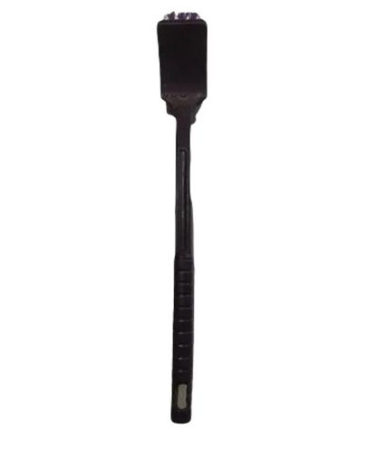 Black Toilet Cleaning Brush - Durable Plastic, Standard Size, Double Sided Bristle Style | Easy to Clean, Efficient Toilet Cleaning Solution