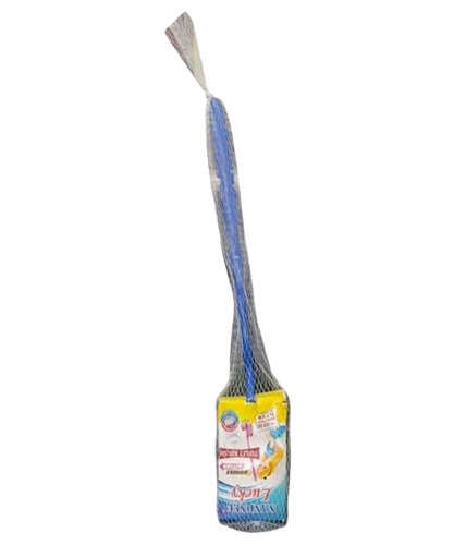 Blue Double Action Toilet Brush - Plastic, Standard Size | Double-Sided Bristles, Durable, Easy to Clean, Ideal for Toilet Maintenance