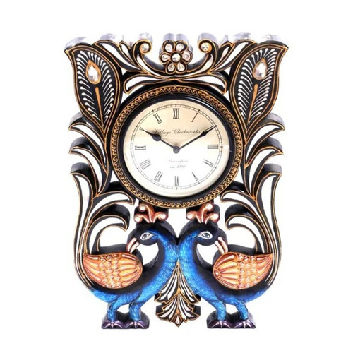 Decorative Peacock Clock