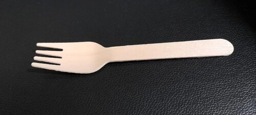 Disposable Wooden Fork - Color: Brown