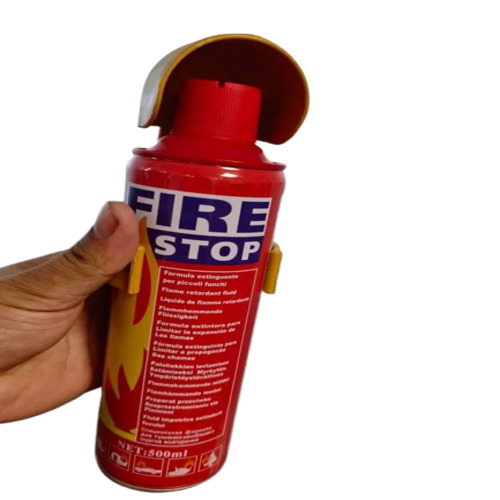 Firestop Fire Extinguishers - ABC Dry Powder, 1 Kg Capacity, Class A, Portable Design, Silver Color | ISI Approved