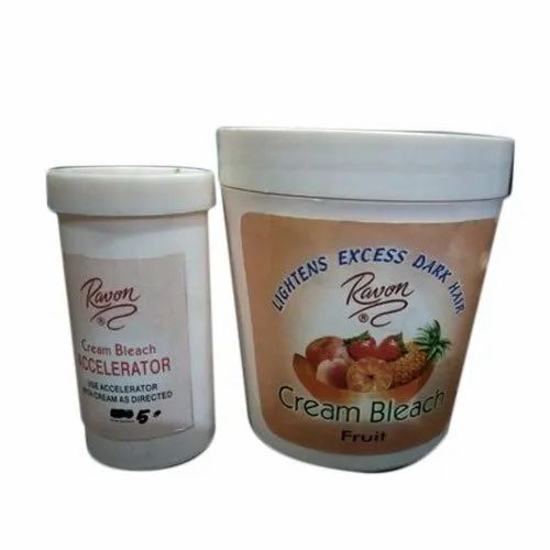 Good Quality Ravon Fruit Bleach Cream - 300 Gram Powder | Smudge Proof, Safe For All Skin Types, 12 Months Shelf Life, Standard Quality