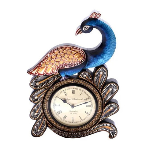 Peacock Hanging Wall Clock