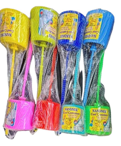 Plastic Toilet Brush - Double Sided Bristle Style, Durable Multicolor Design for Easy Toilet Cleaning