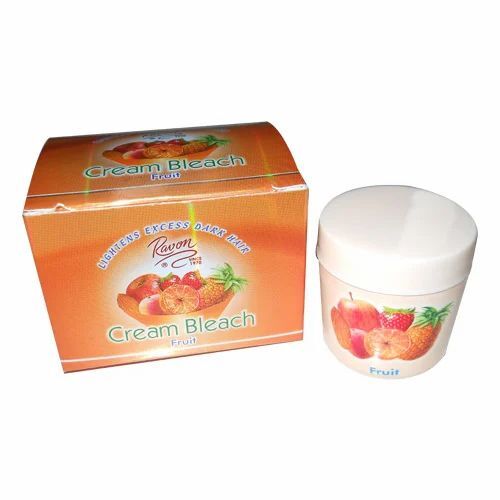 Ravon Fruit Bleach Cream - 25 ml Packaging Size | Safe and Standard Quality, Smudge Proof for All Skin Types, 12 Months Shelf Life, Powder Form