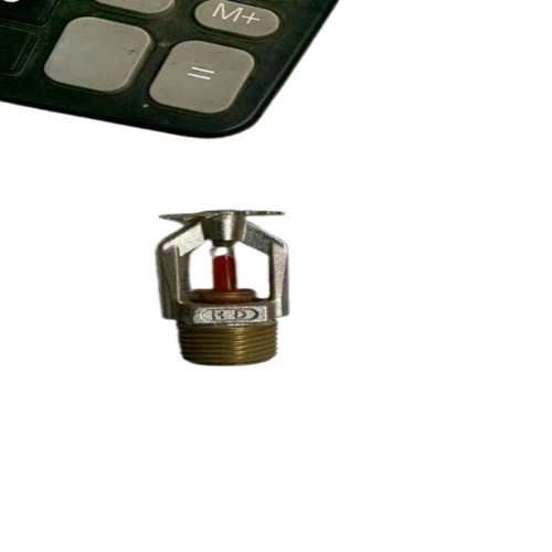 Sidewall Fire Sprinkler - Brass Wall Mounted 68Â°C Temperature Rating Silver | Automatically Operated for Office Industry Mall Factory