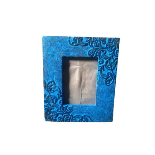 Teak Wood Photo Frame - Hand Painted, 8x6 Inch Termite Proof | Solid American Wood, Wall Mounting, Color Coated Finish