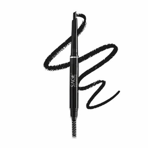 2gm Sage Cosmetic Eye Brow Pencil - Black | Smudge Proof, Safe to Use, Smooth Texture, 6 Months Shelf Life, Ideal for Eyes