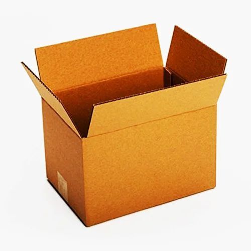 Custom Printed Square Paper Box - 3 Ply Single Wall Brown, Ideal for Apparel, Electronics, Food, Gifts & Crafts
