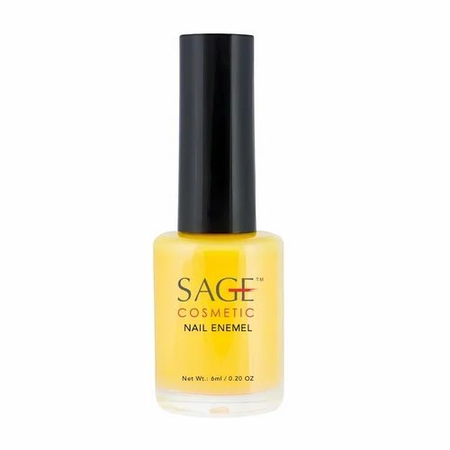 6ml Sage Cosmetic Yellow Nail Polish - Liquid Form, 6 Month Shelf Life | Good Quality, Ideal for Nail Art and Everyday Use