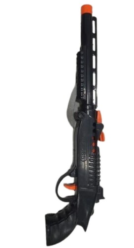 Black Plastic Kids Gun Toys - Plastic Material, Suitable for Kids, Color: Black | Good Gripping, Perfect for Gifting, Timely Delivery