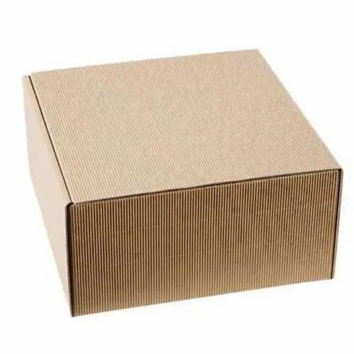 Corrugated Paper Packaging Box - 20 Kg Capacity, Customized Double Wall 5 Ply, Square Shape, Brown Color for Vegetable Packaging