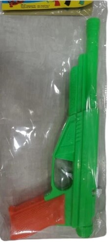 Diwali Toy Gun - Crack Resistant Plastic, Lightweight Design | Green and Orange Color, Ideal Gift for Kids
