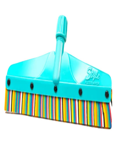 Domestic Plastic Floor Wiper - Plastic Material, 16 Inch Size, Blue Color | Durable, Double-Sided Bristle Style for Easy Toilet Cleaning