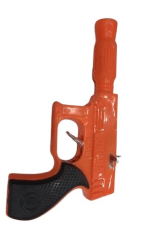Dual Color Plastic Shooting Gun - Plastic Material, Black and Orange Colors | New Condition, Good Gripping, Ideal for Kids' Gifting