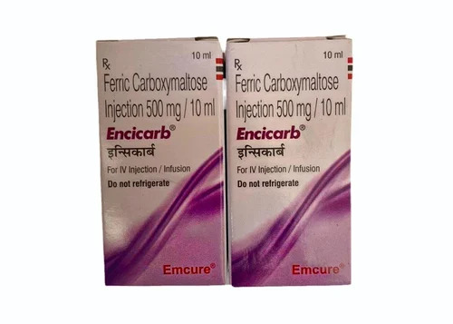 Encicarb - 500 Mg Injection | Medicine Grade, Liquid Formulation, Prescription Required, For Hospital and Clinic Use