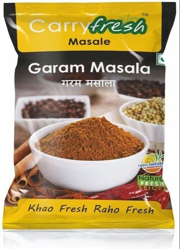 Garam Masala Packaging Pouch - Printed Plastic Material | Multi Color Design, Versatile Packaging Solution