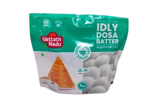 Idli Dosa Batter Packaging Pouch - LDPE, 8x12 Inches Multi-Color, Glossy Finish, Double Layer Laminated, Waterproof with Zipper Closure